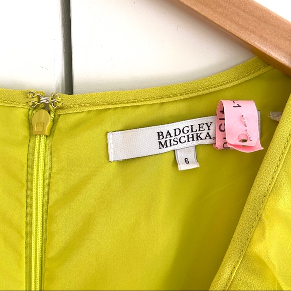 Badgley Mischka Ruffled Tiered Georgette Gown - Picture 8 of 16